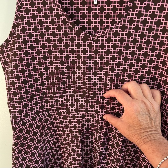 Jude Connally V-Neck Sleeveless Dress. Size Large. - Picture 4 of 9